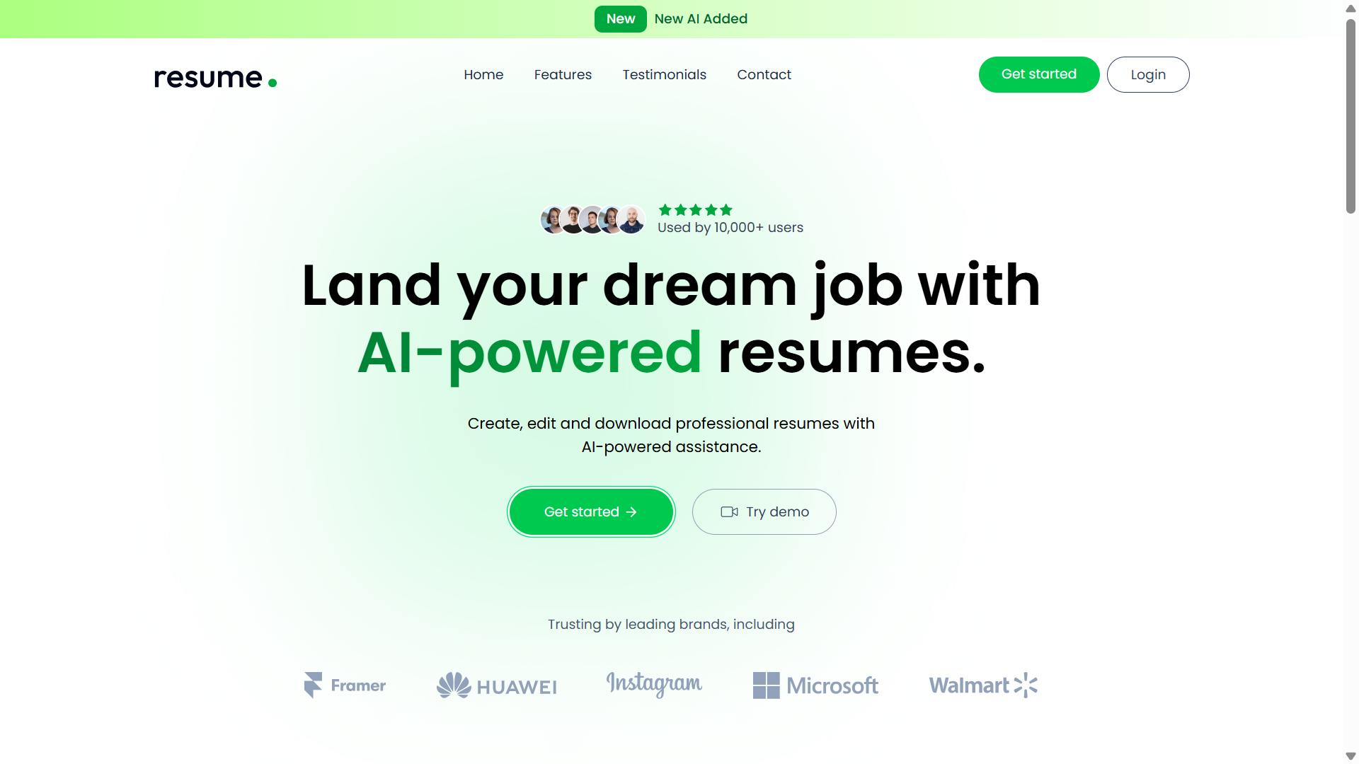 AI Resume Builder — MERN Stack Application