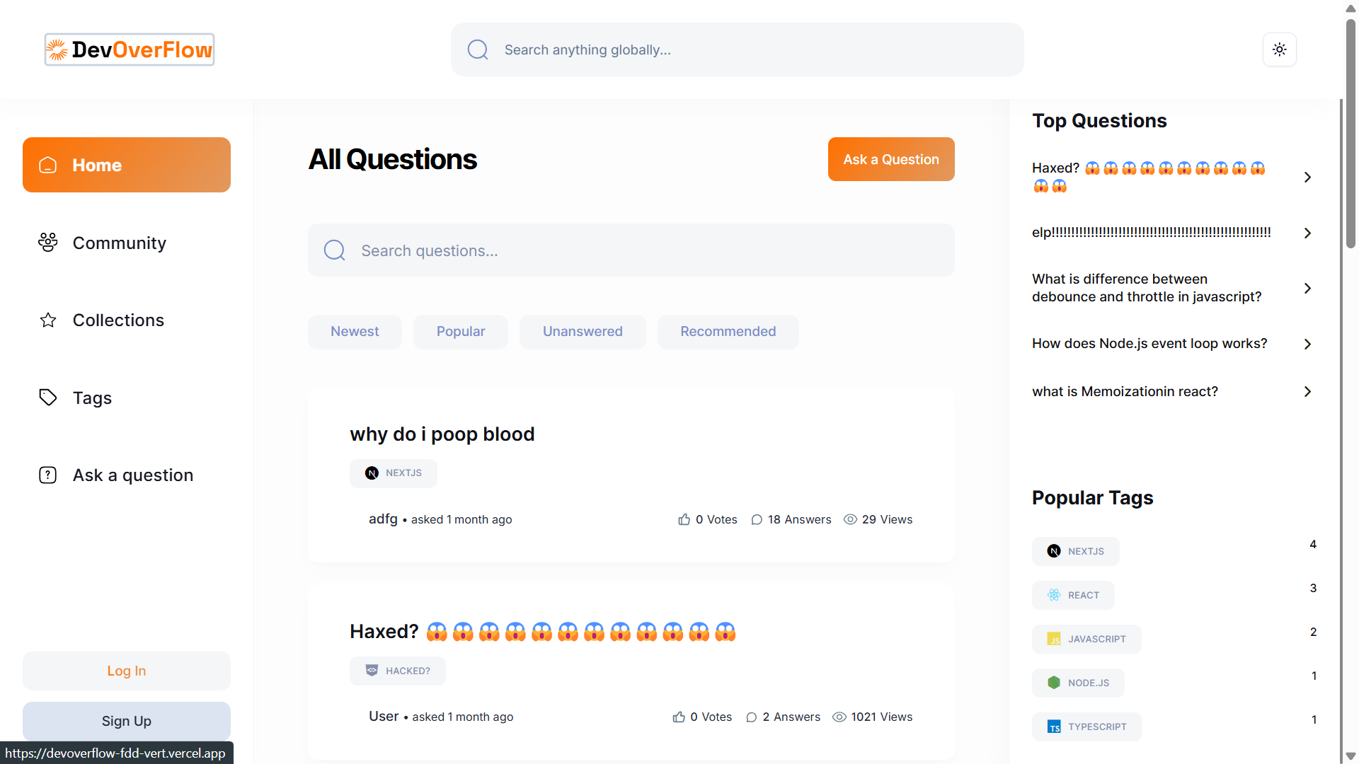 DevOverflow — AI-Powered Developer Community